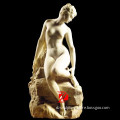 graceful stone nude lady art sculpture